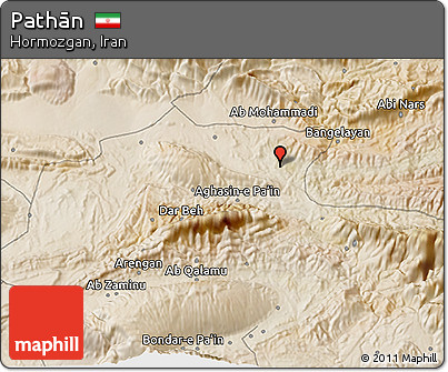 Satellite 3D Map of Pathān