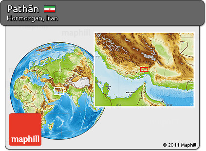 Physical Location Map of Pathān