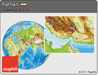 Physical Location Map of Pathān