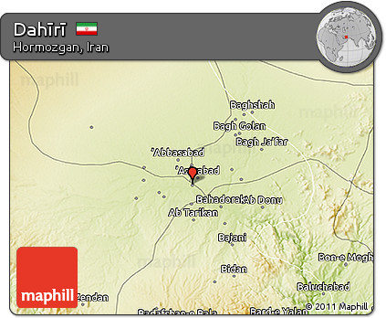 Physical 3D Map of Dahīrī