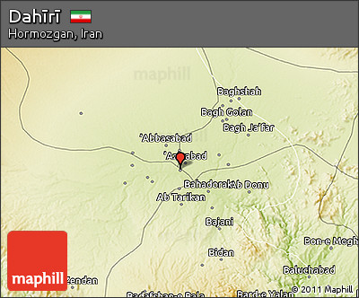 Physical 3D Map of Dahīrī
