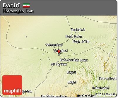 Physical 3D Map of Dahīrī