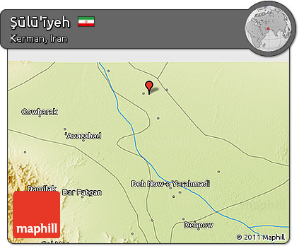 Physical 3D Map of Şūlū'īyeh