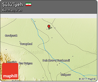 Physical 3D Map of Şūlū'īyeh