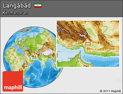 Physical Location Map of Langābād