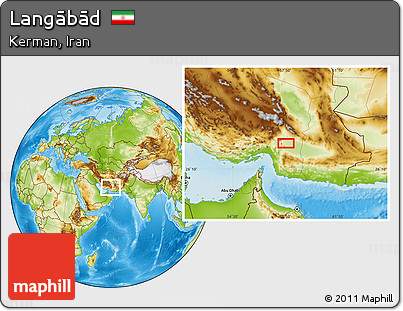 Physical Location Map of Langābād