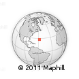 Outline Map of the Area around 27° 48' 57" N, 57° 43' 30" W, rectangular outline