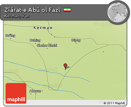Physical 3D Map of Zīārat-e Abū Ol Fazl