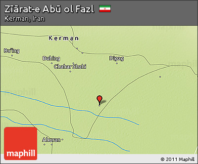 Physical 3D Map of Zīārat-e Abū Ol Fazl