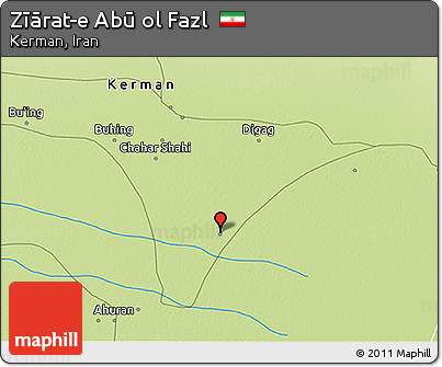 Physical 3D Map of Zīārat-e Abū Ol Fazl