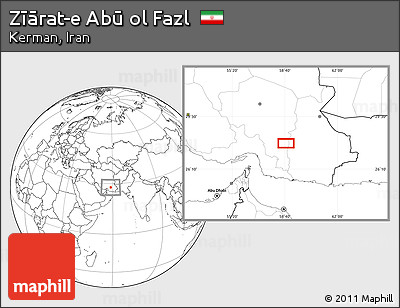 Blank Location Map of Zīārat-e Abū Ol Fazl