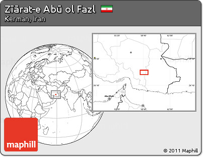 Blank Location Map of Zīārat-e Abū Ol Fazl