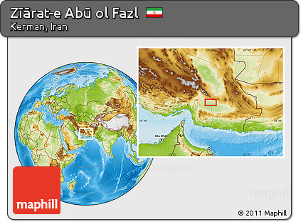 Physical Location Map of Zīārat-e Abū Ol Fazl