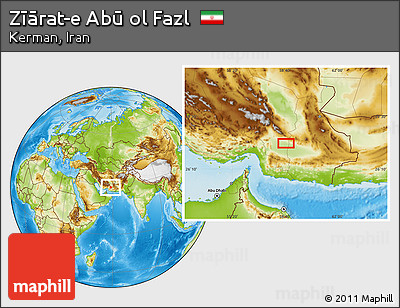 Physical Location Map of Zīārat-e Abū Ol Fazl
