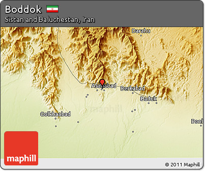 Physical 3D Map of Boddok