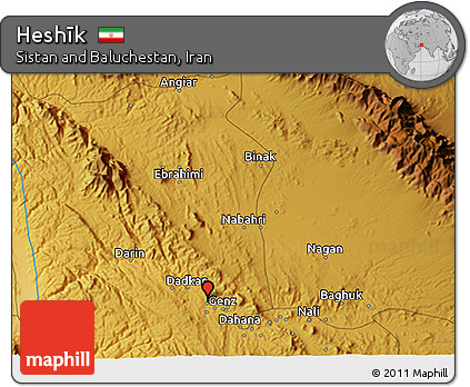 Physical 3D Map of Heshīk