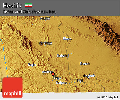 Physical 3D Map of Heshīk