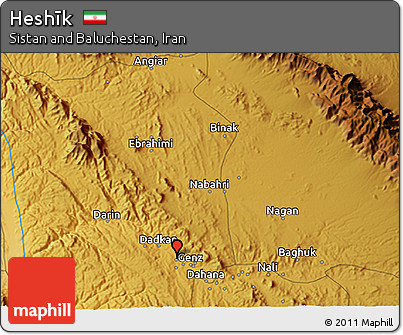 Physical 3D Map of Heshīk