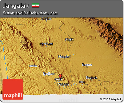 Physical 3D Map of Jangalak