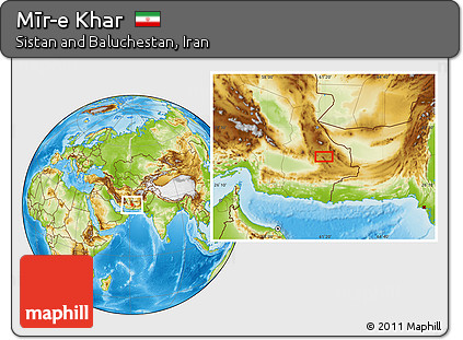 Physical Location Map of Mīr-e Khar
