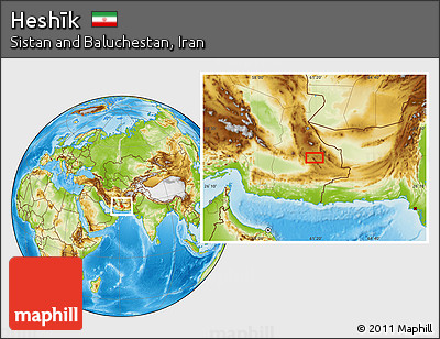 Physical Location Map of Heshīk
