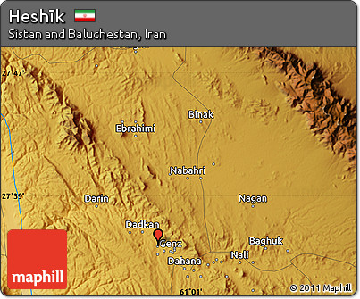 Physical Map of Heshīk