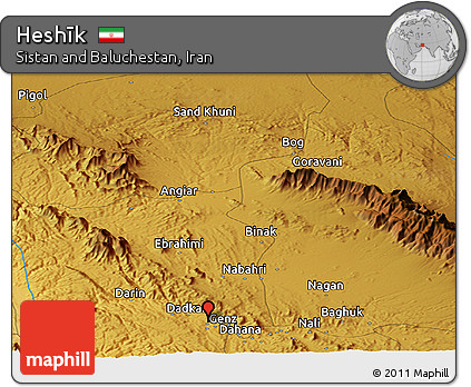 Physical Panoramic Map of Heshīk