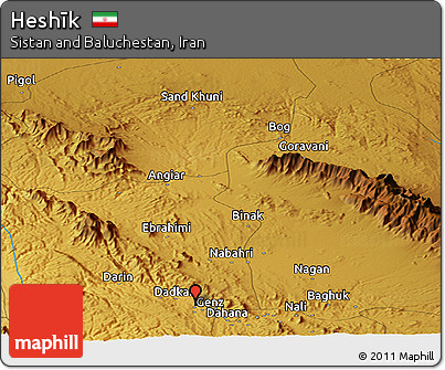 Physical Panoramic Map of Heshīk