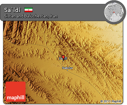 Physical Map of Sa`īdī