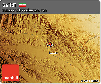 Physical Map of Sa`īdī
