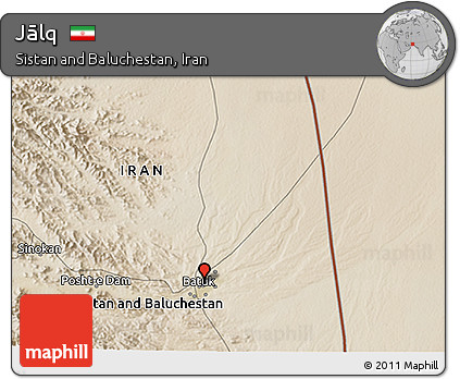 Satellite 3D Map of Jālq