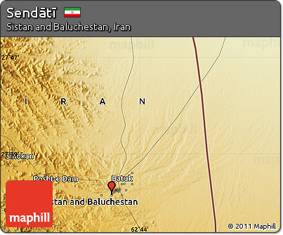 Physical Map of Sendātī