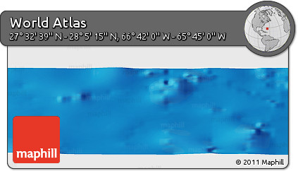 Physical Panoramic Map of the Area around 27° 48' 57" N, 66° 13' 29" W
