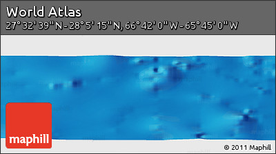 Physical Panoramic Map of the Area around 27° 48' 57" N, 66° 13' 29" W