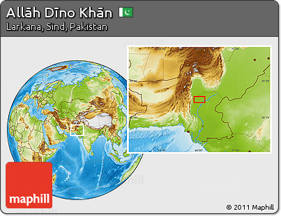 Physical Location Map of Allāh Dīno Khān