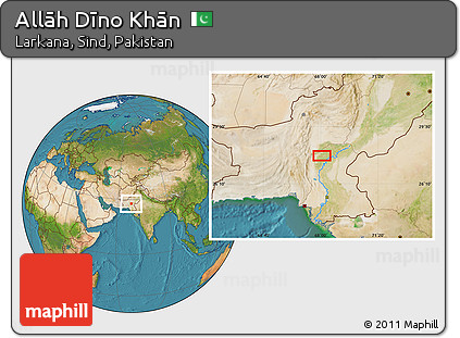 Satellite Location Map of Allāh Dīno Khān