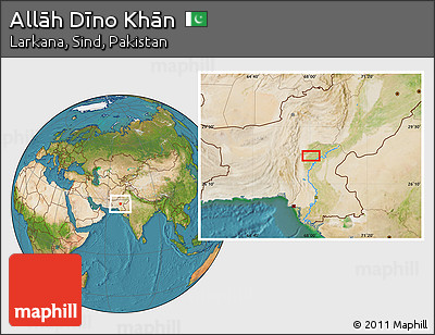 Satellite Location Map of Allāh Dīno Khān