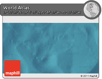 Satellite 3D Map of the Area around 27° 48' 57" N, 71° 19' 29" W