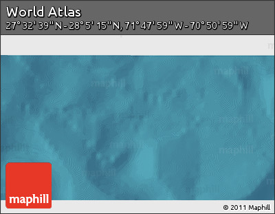 Satellite 3D Map of the Area around 27° 48' 57" N, 71° 19' 29" W