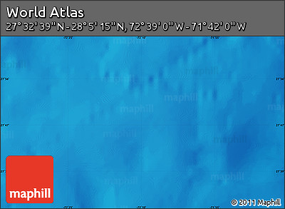 Physical Map of the Area around 27° 48' 57" N, 72° 10' 30" W