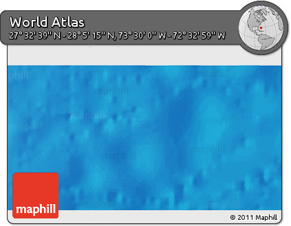 Physical 3D Map of the Area around 27° 48' 57" N, 73° 1' 30" W
