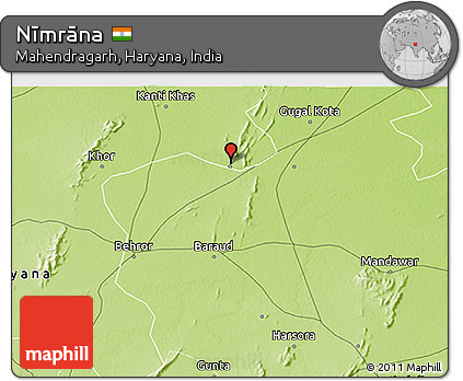 Physical 3D Map of Nīmrāna