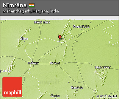 Physical 3D Map of Nīmrāna