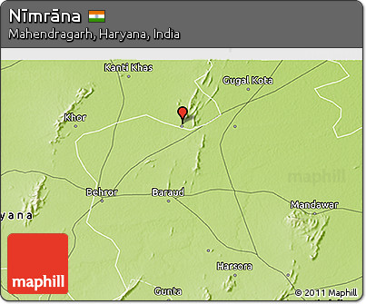 Physical 3D Map of Nīmrāna