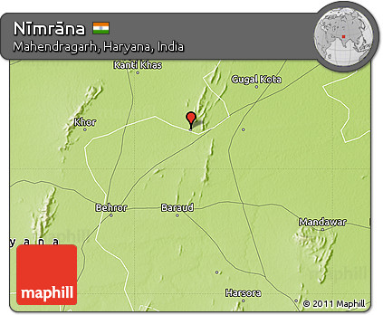 Physical Map of Nīmrāna