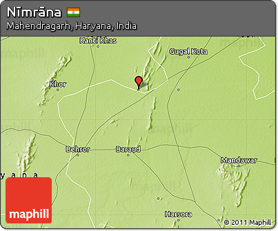 Physical Map of Nīmrāna