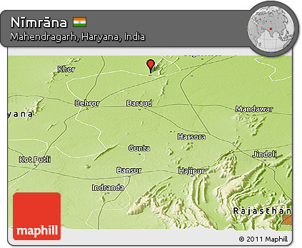 Physical Panoramic Map of Nīmrāna
