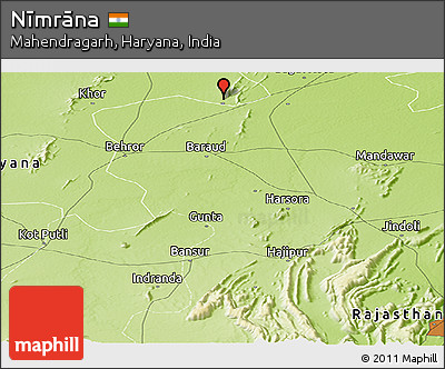 Physical Panoramic Map of Nīmrāna