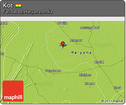 Physical 3D Map of Kot