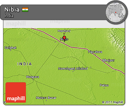Physical 3D Map of Nibia